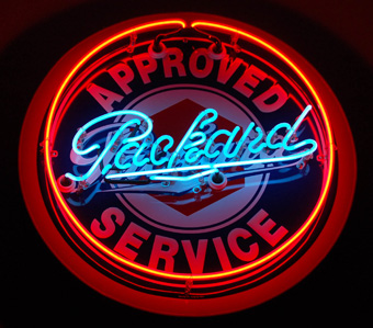 Packard Service Neon Sign