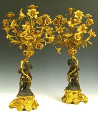 Candelabra with cherubs