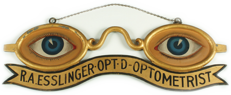 Optometrist's sign