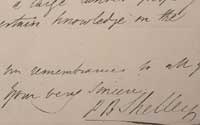 Percy Shelley signature