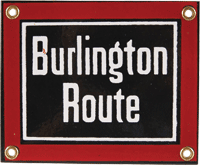 Burlington Route sign