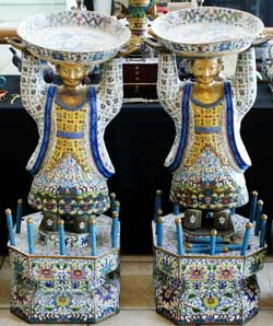 Cloisonne pair