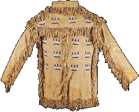 Beaded hide shirt